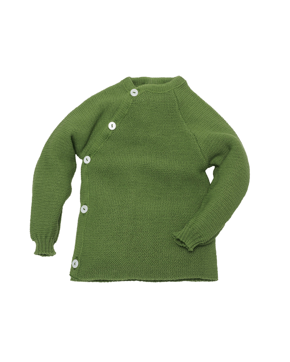 Cardigan Organic Wool - apple