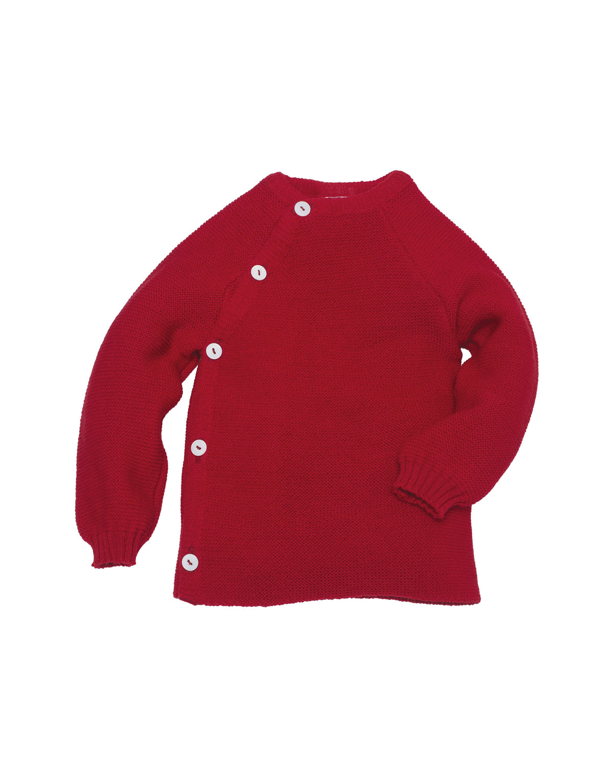 Wollen wikkelvestje - rood