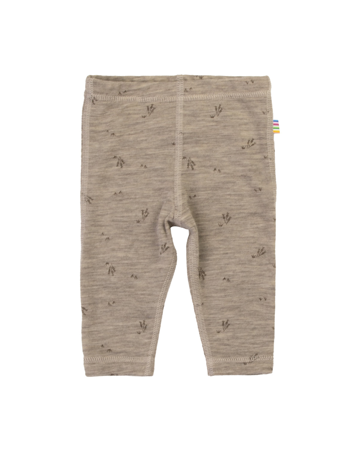 Baby legging van wol - beige melange - koren