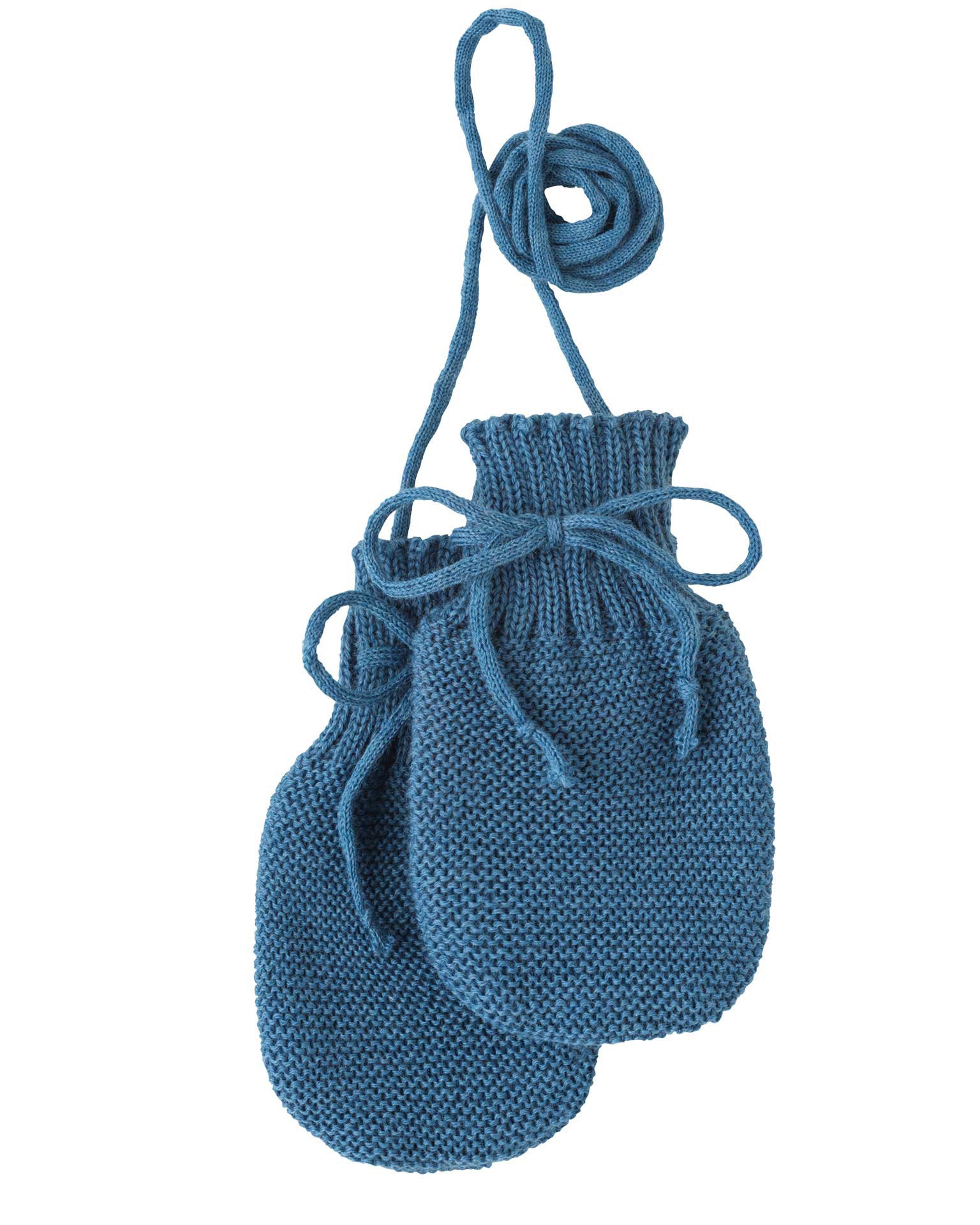 Wantjes van merino wol - dove blue