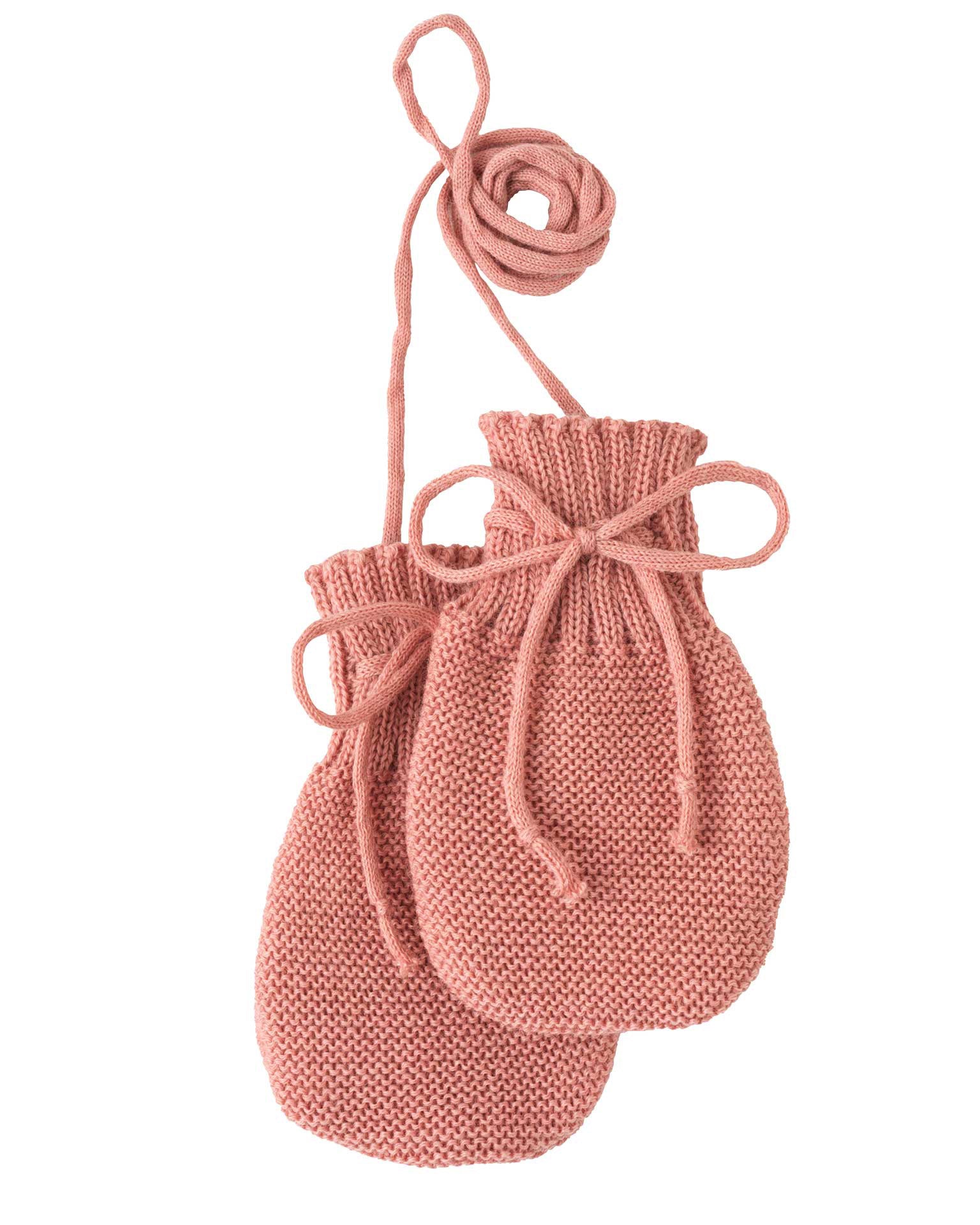 Wantjes van merino wol - soft pink