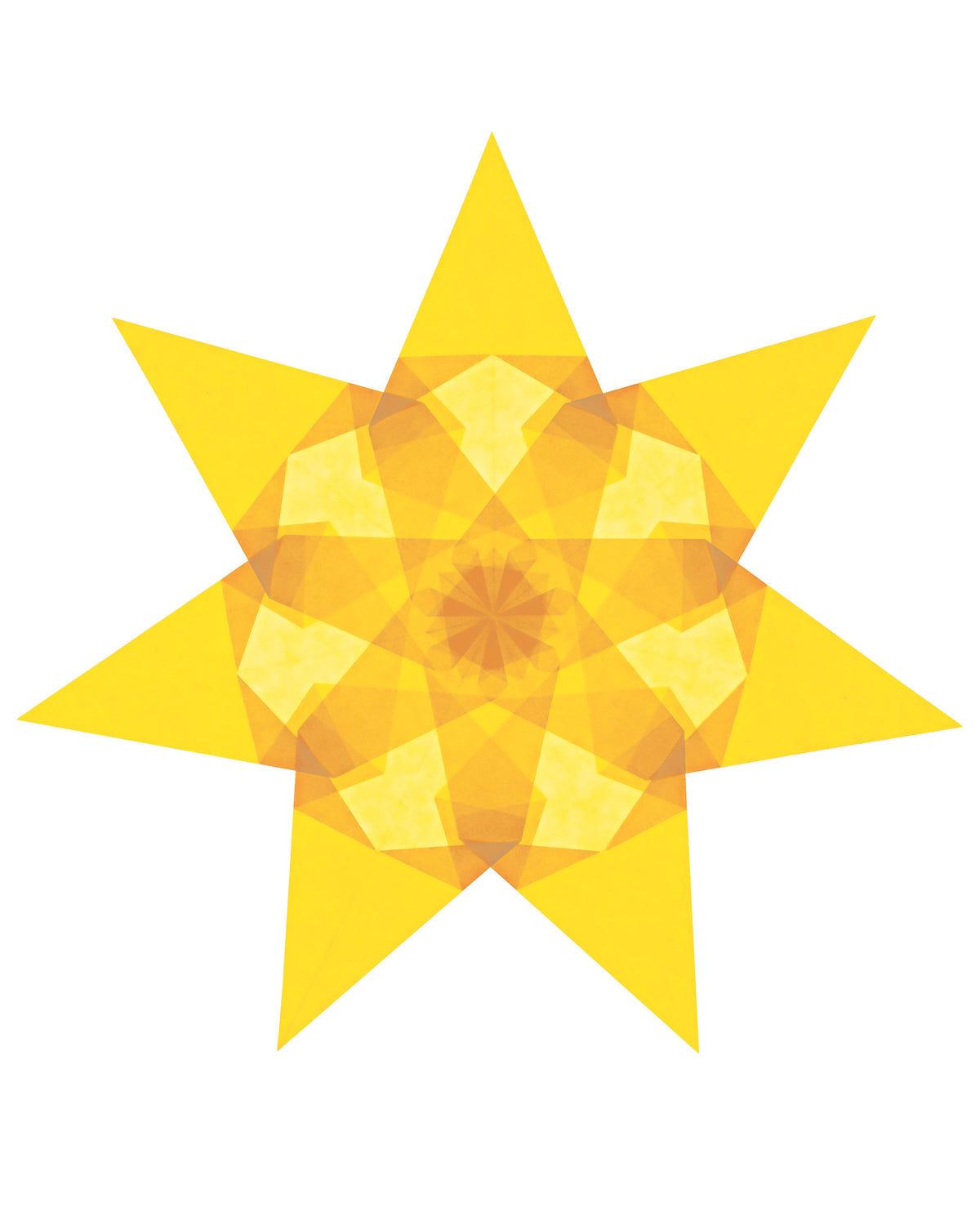 Folding set stars average - carmine red