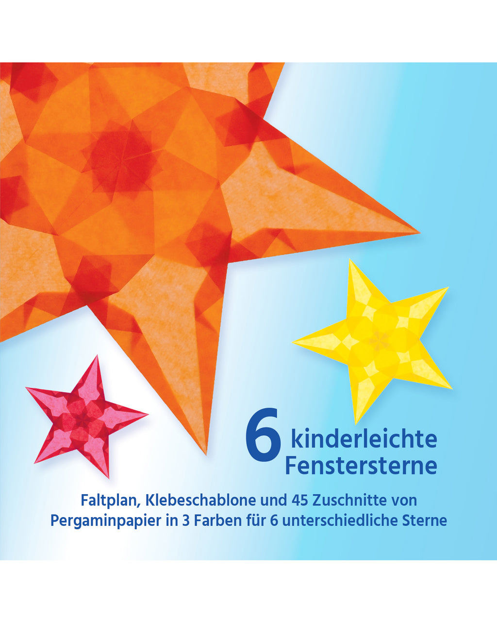 Folding set stars easy - orange