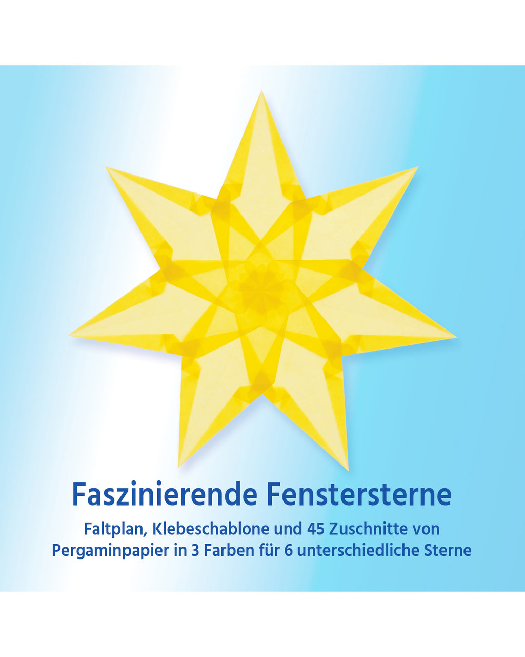 Sterren vouwset gemiddeld - lichtgeel
