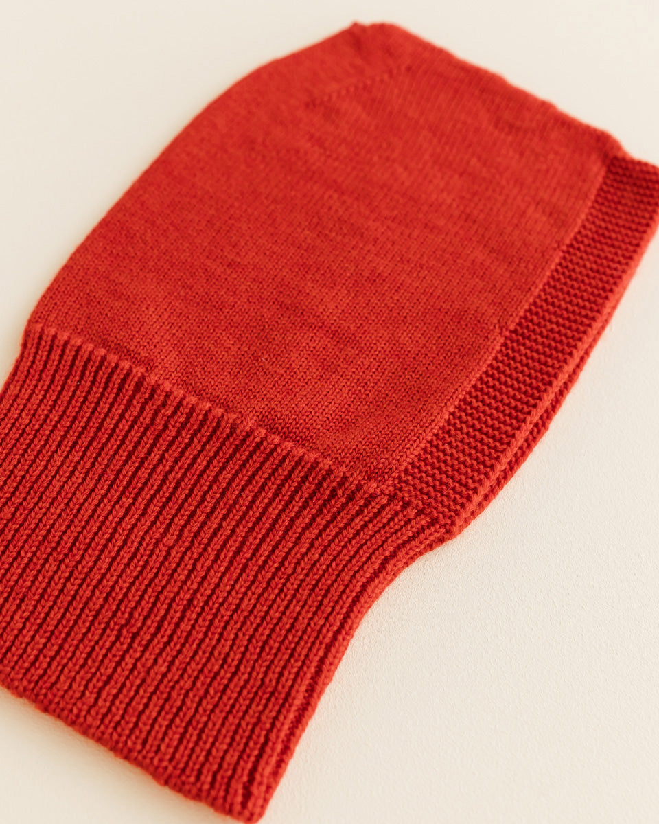 Balaclava van merino wol Eddy - red
