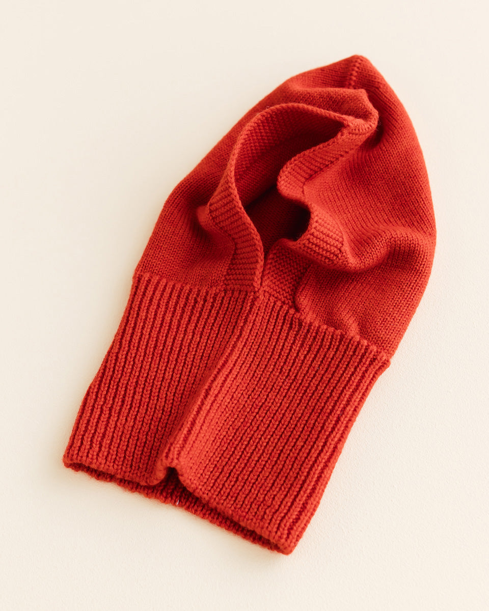 Balaclava van merino wol Eddy - red