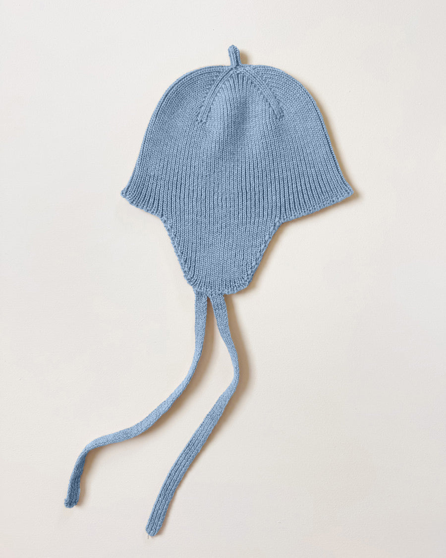 Wollen mutsje Kota - light blue
