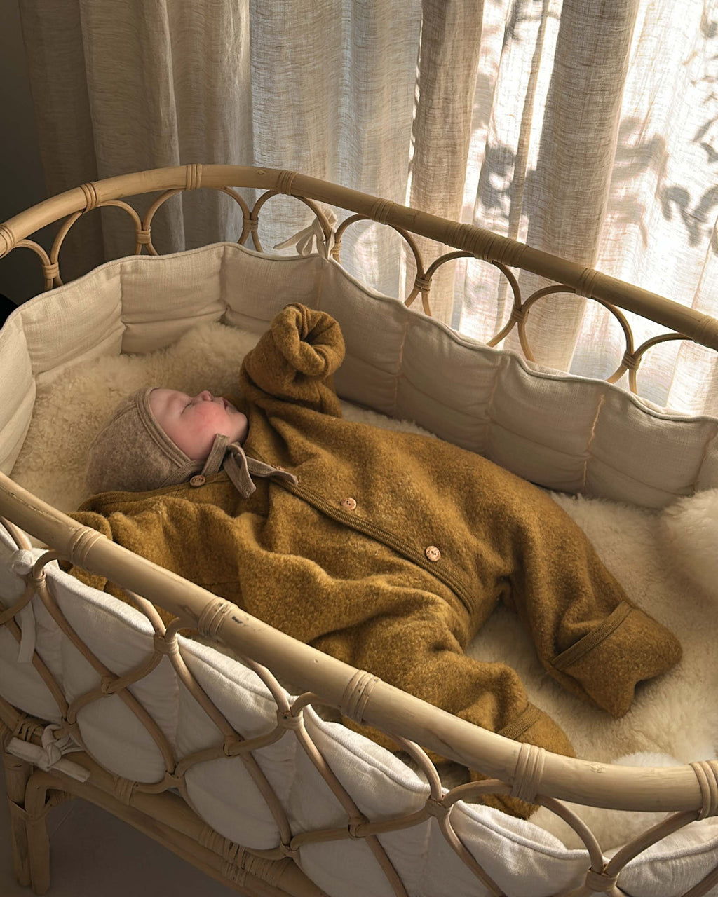 Bedbumper ledikant - naturel