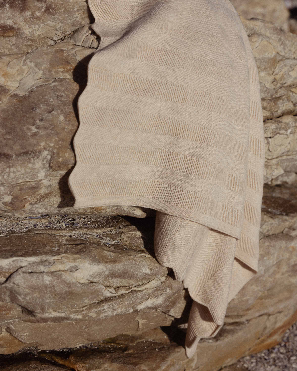 Merino wool blanket Freddie - sand