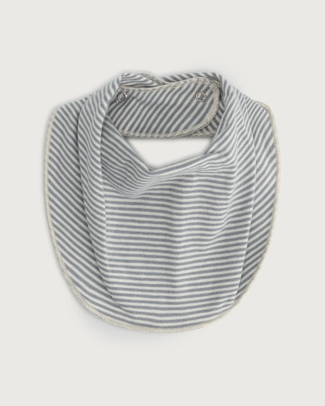 Baby bib - stone gray/cream