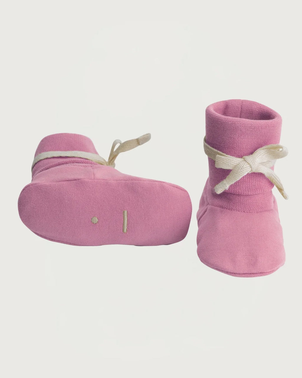 Ribgebreide babyslofjes - bubblegum
