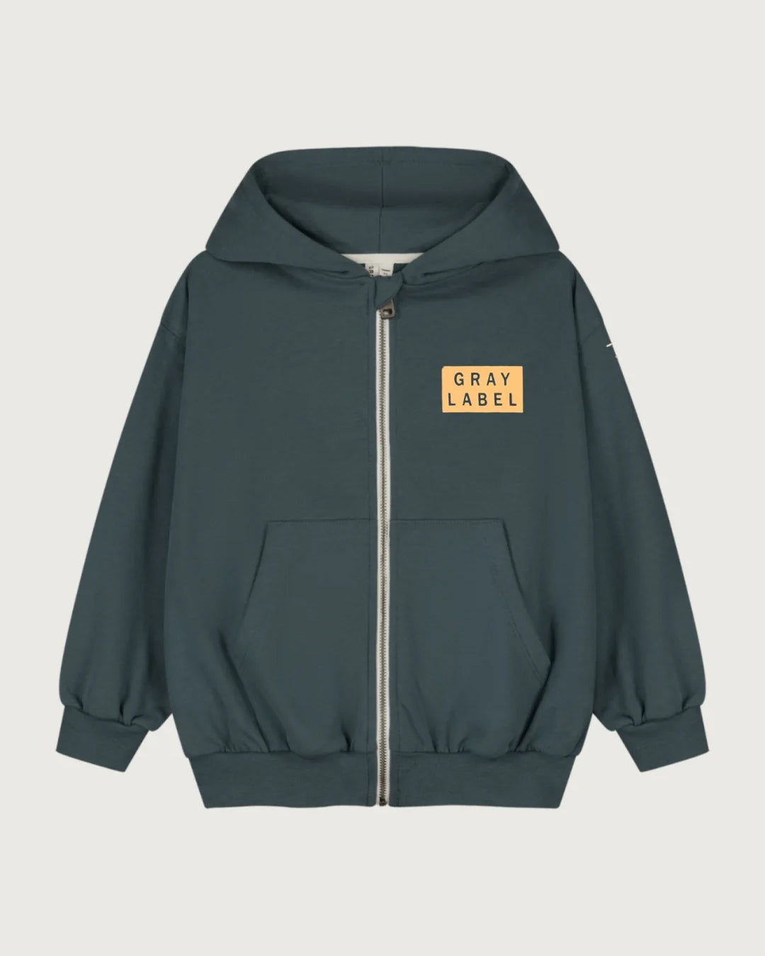 kindervest met logo en hoodie - blue gray/bright cookie