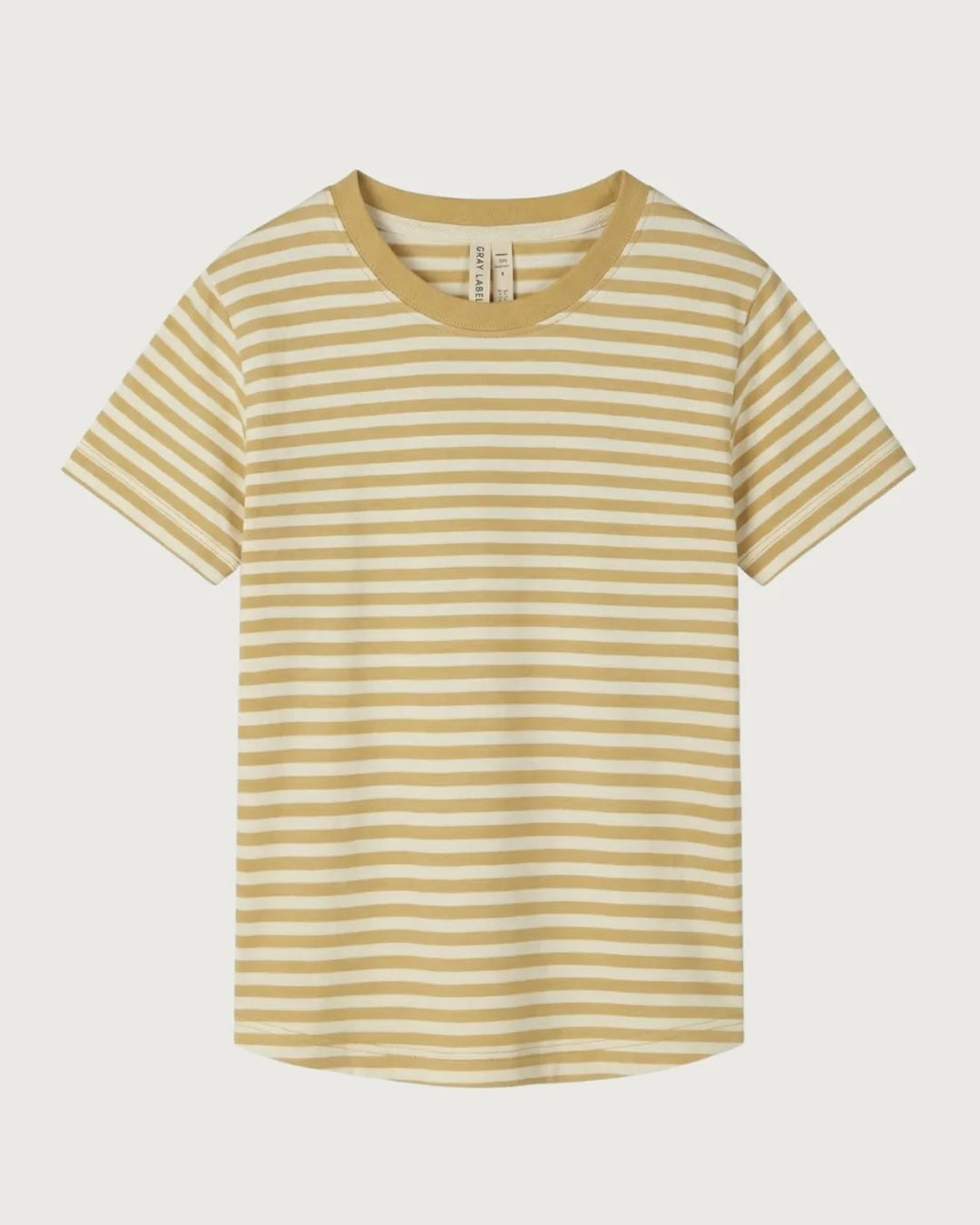 Oversized children's t-shirt - stone grey/cream