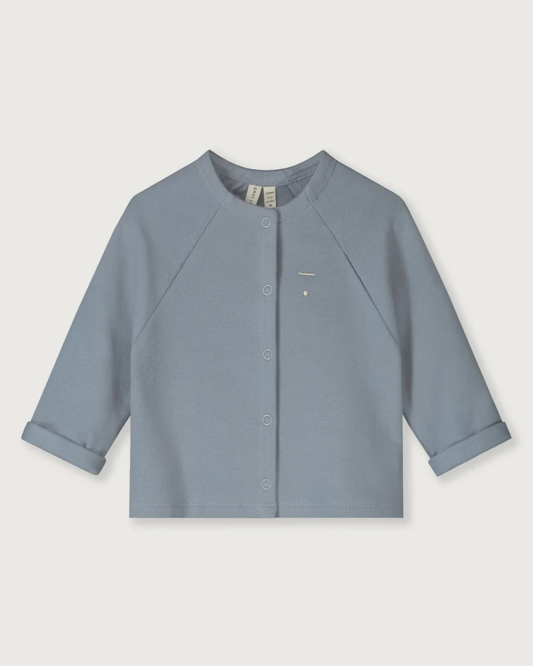Baby raglan vest - stone gray