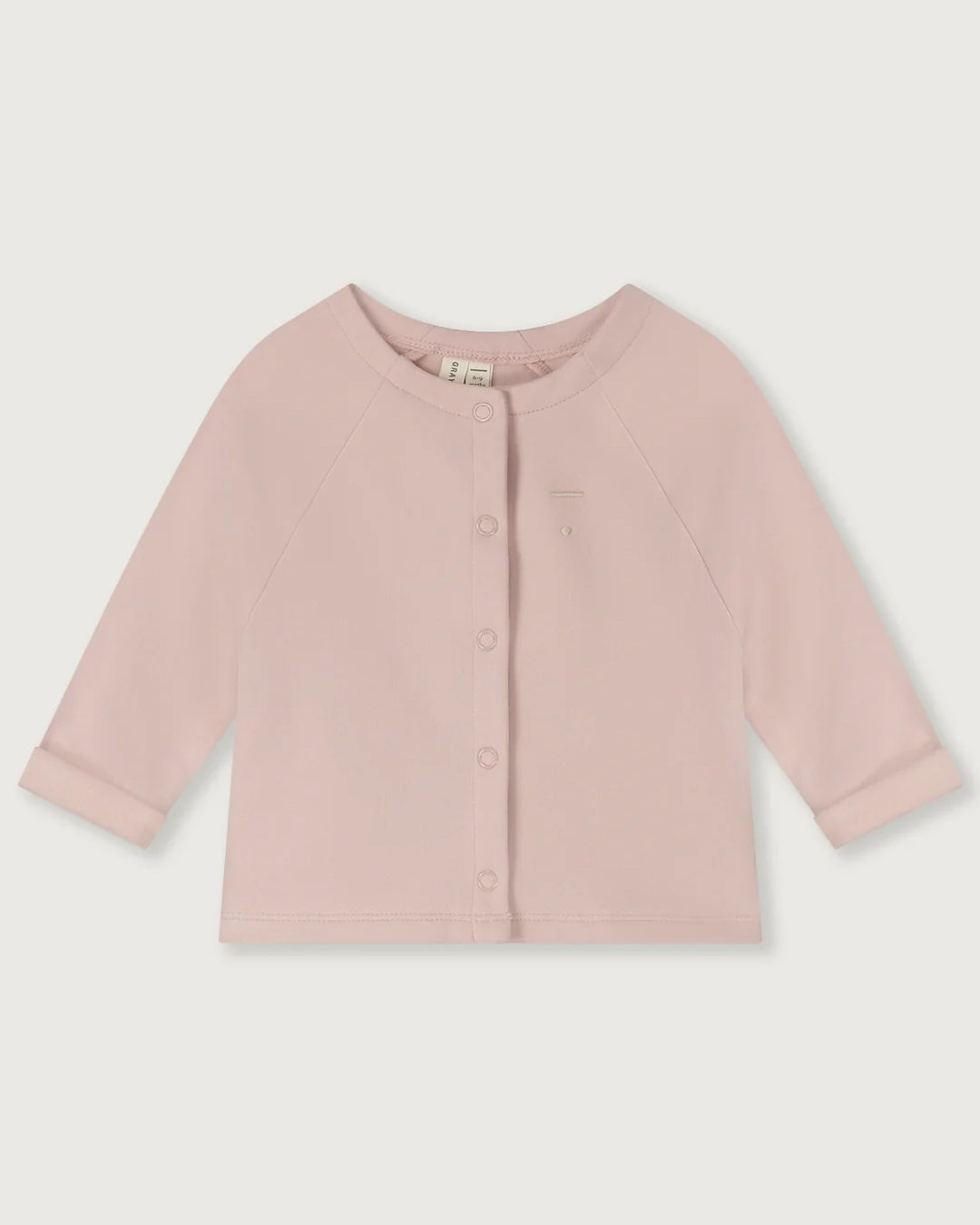 Baby raglan vest - faded pink