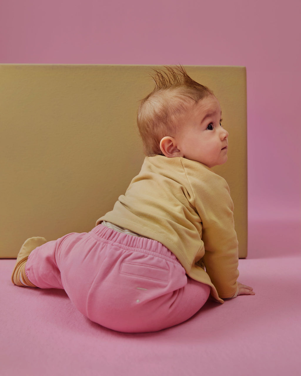 Babytrui met ronde hals - cookie