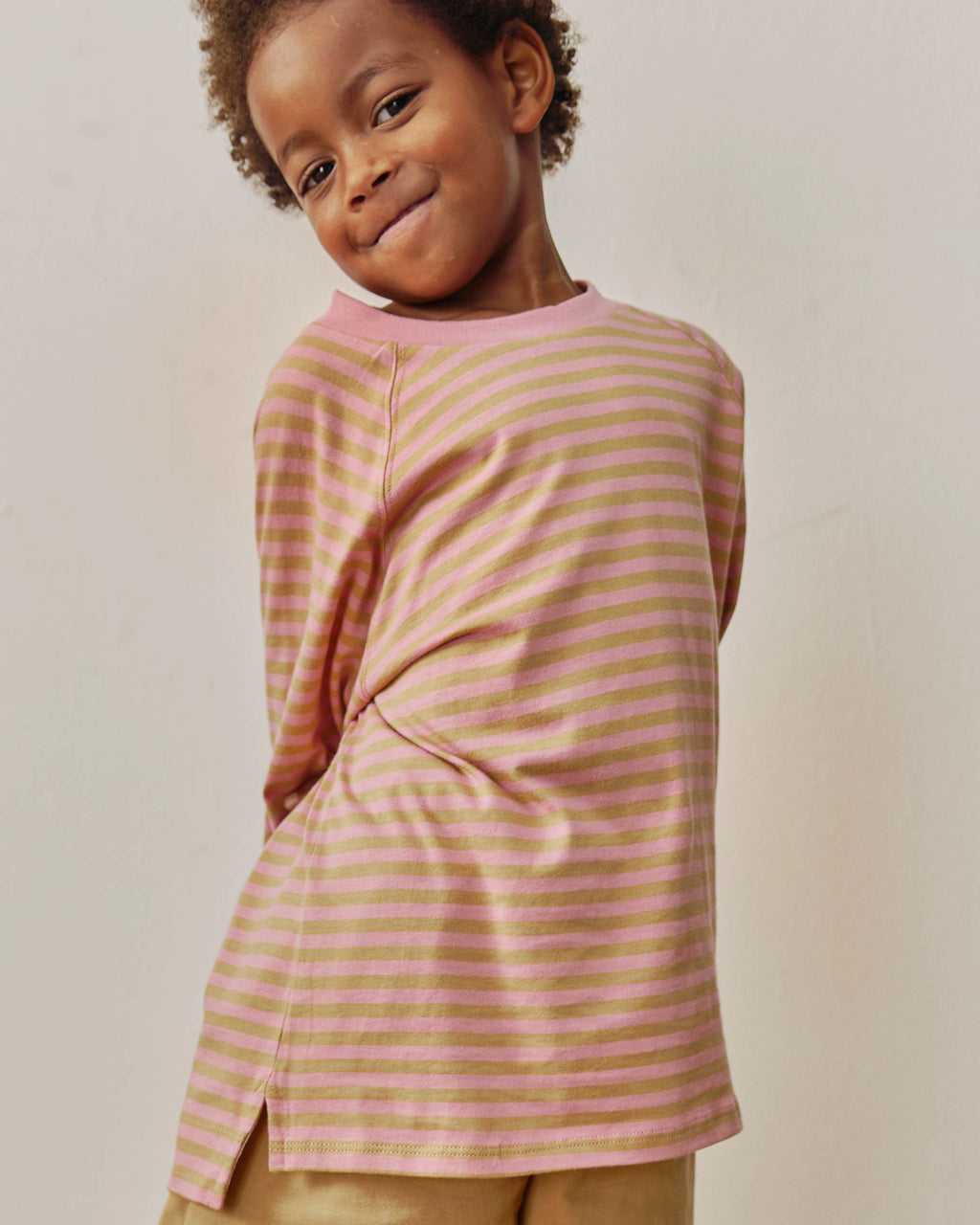 Oversized longsleeve - bubblegum/cookie