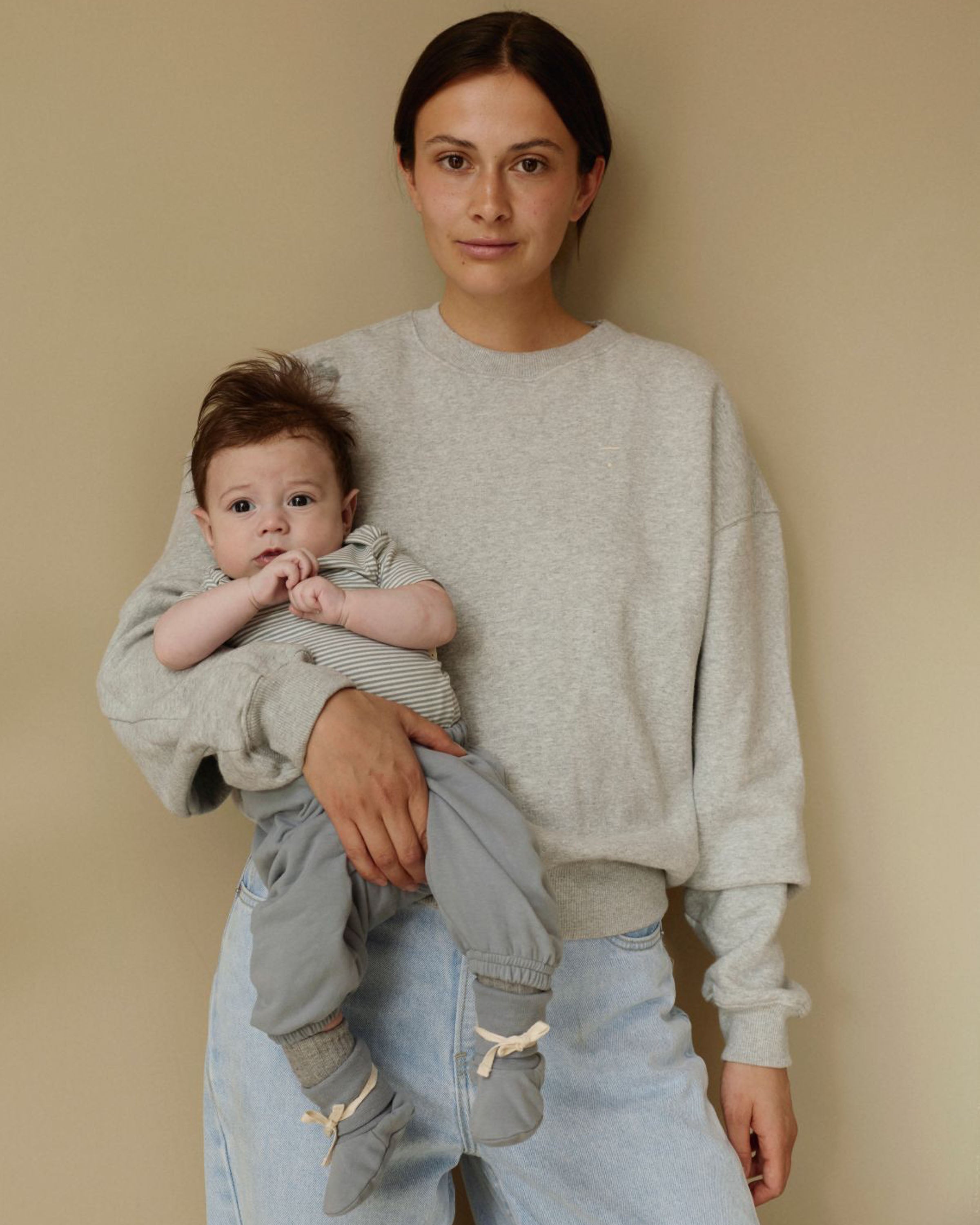 Oversized trui unisex -  gray melange