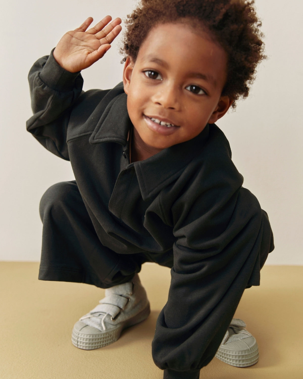 Baggy oversized kinderbroek - pirate black