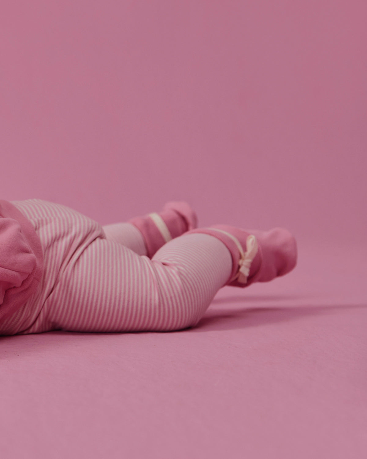 Baby legging - bubblegum/cream