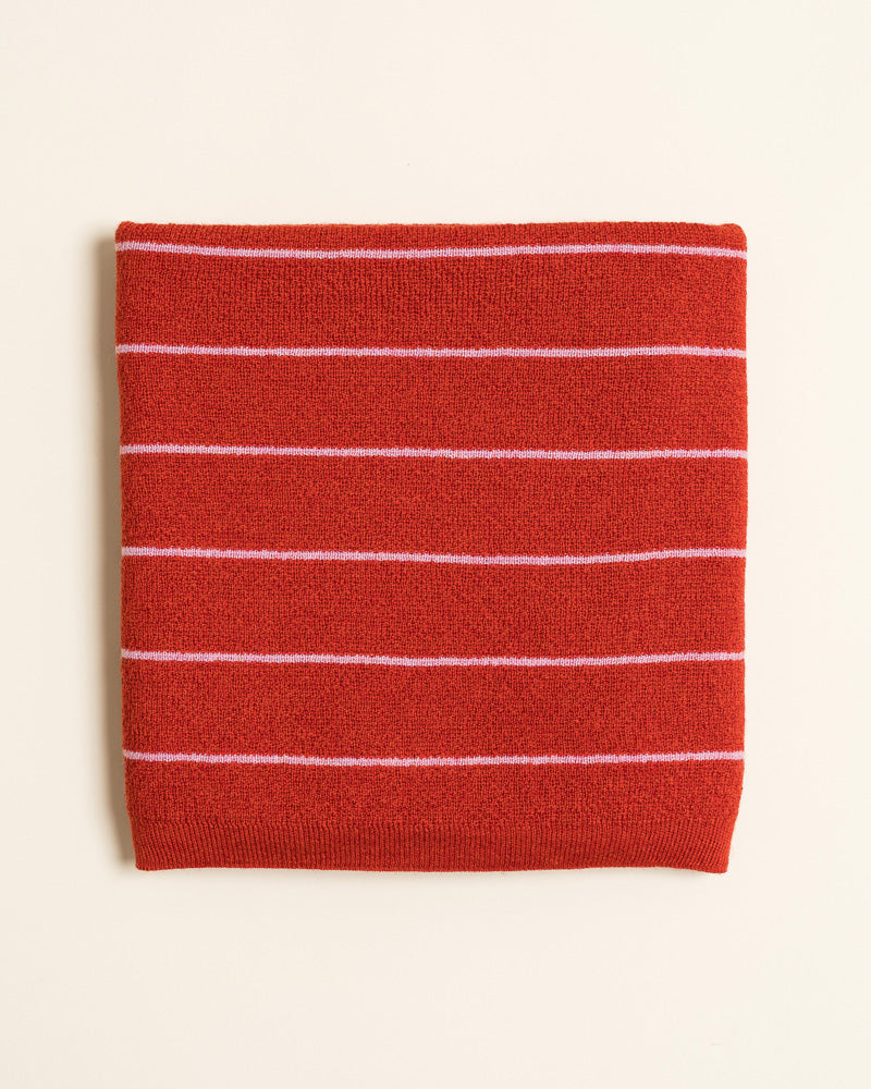 Wollen dekentje Harry - red/cotton candy