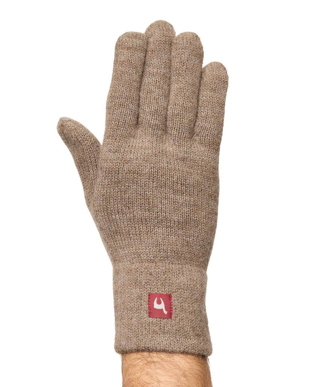 Handschoenen van alpacawol - kakao
