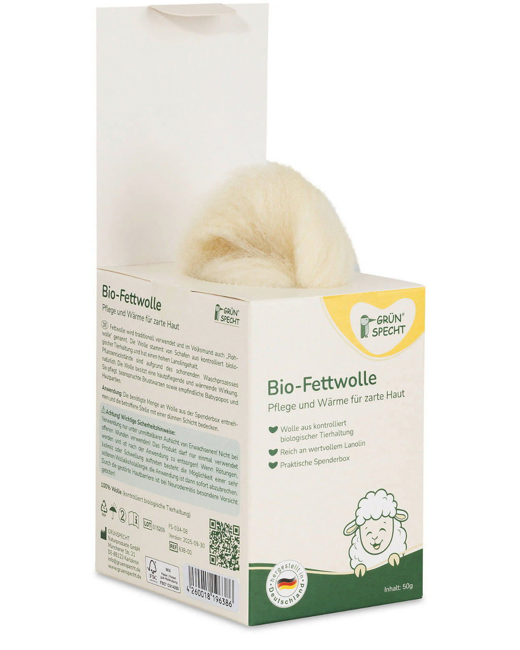 Heil/vette wol wol (50 gram)