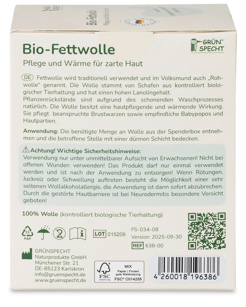 Heil/vette wol wol (50 gram)