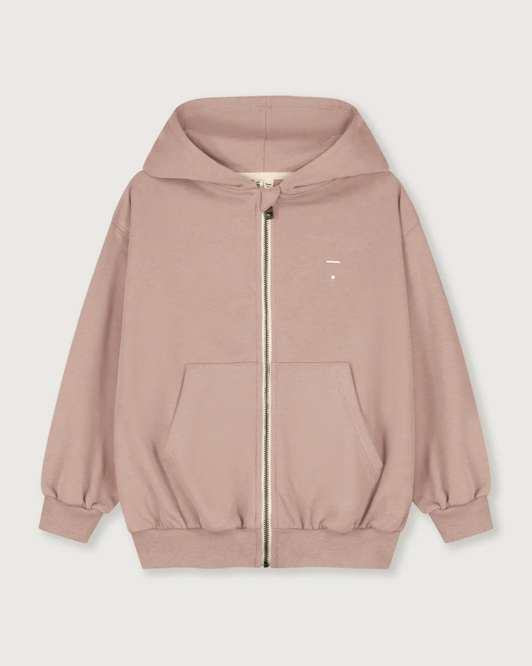Children's cardigan with hoodie - faded pink