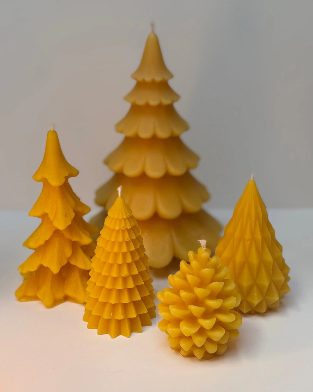 Bijenwas kaars - kerstboom xxl