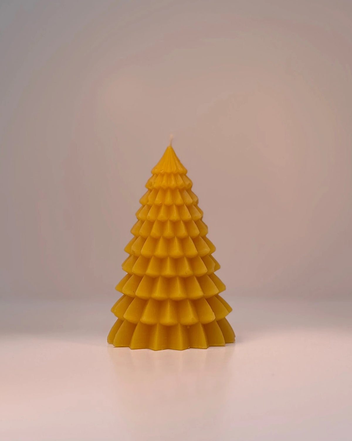 Bijenwas kaars - kerstboom M2