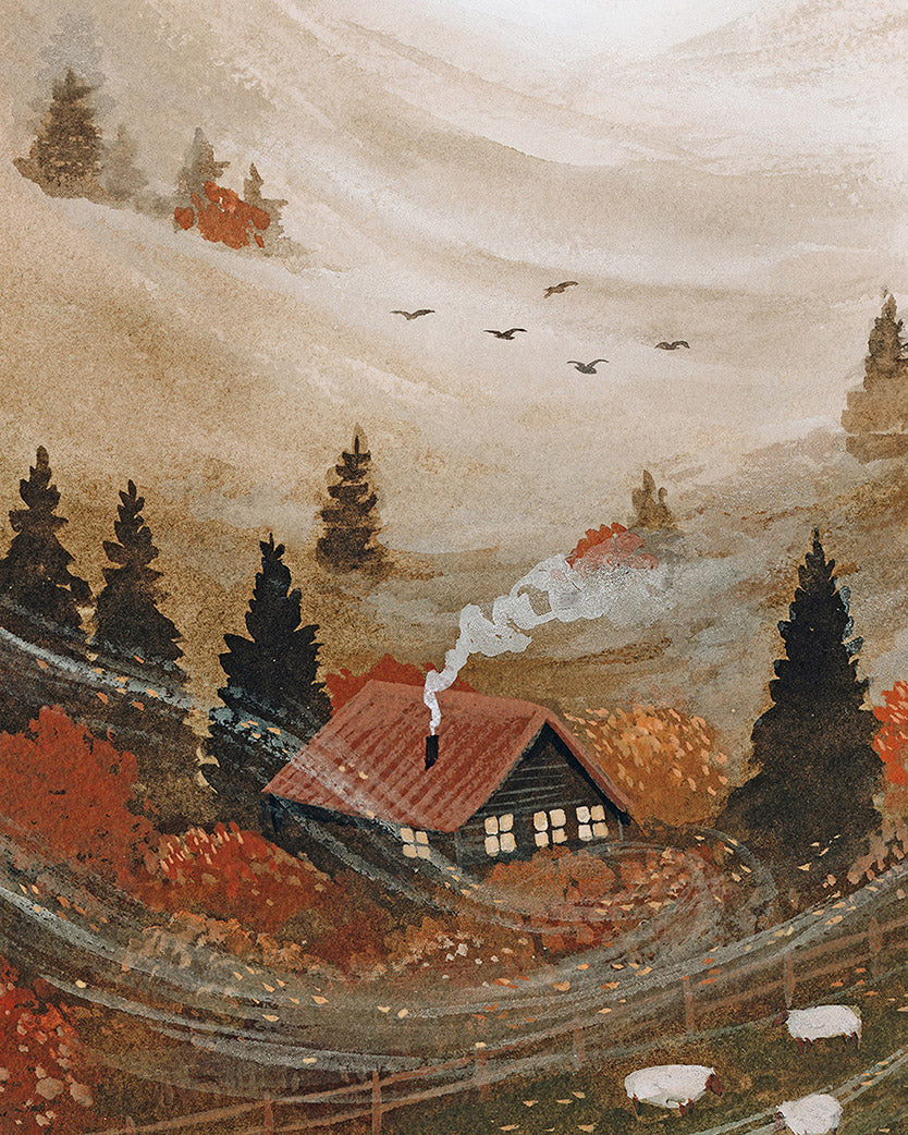 Enkele kaart - October cottage