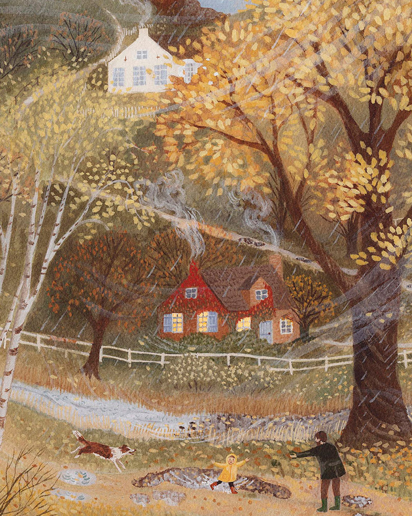 Gevouwen kaart - Puddles