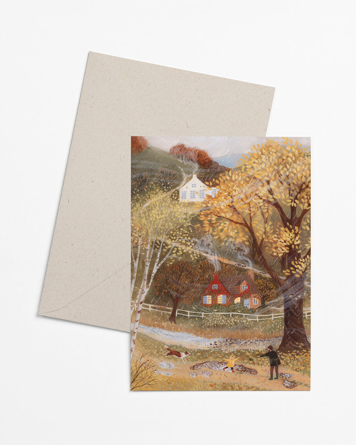 Gevouwen kaart - Puddles