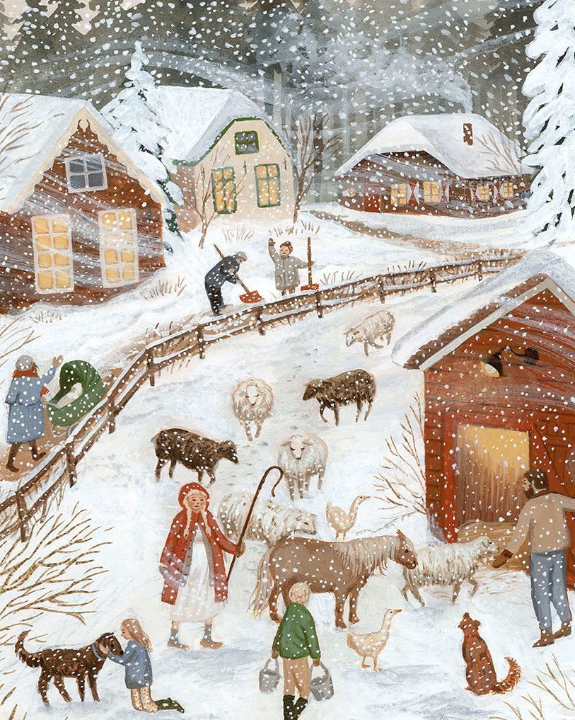 Gevouwen kaart - Snow storm