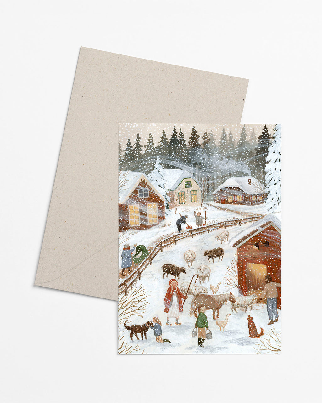 Gevouwen kaart - Snow storm