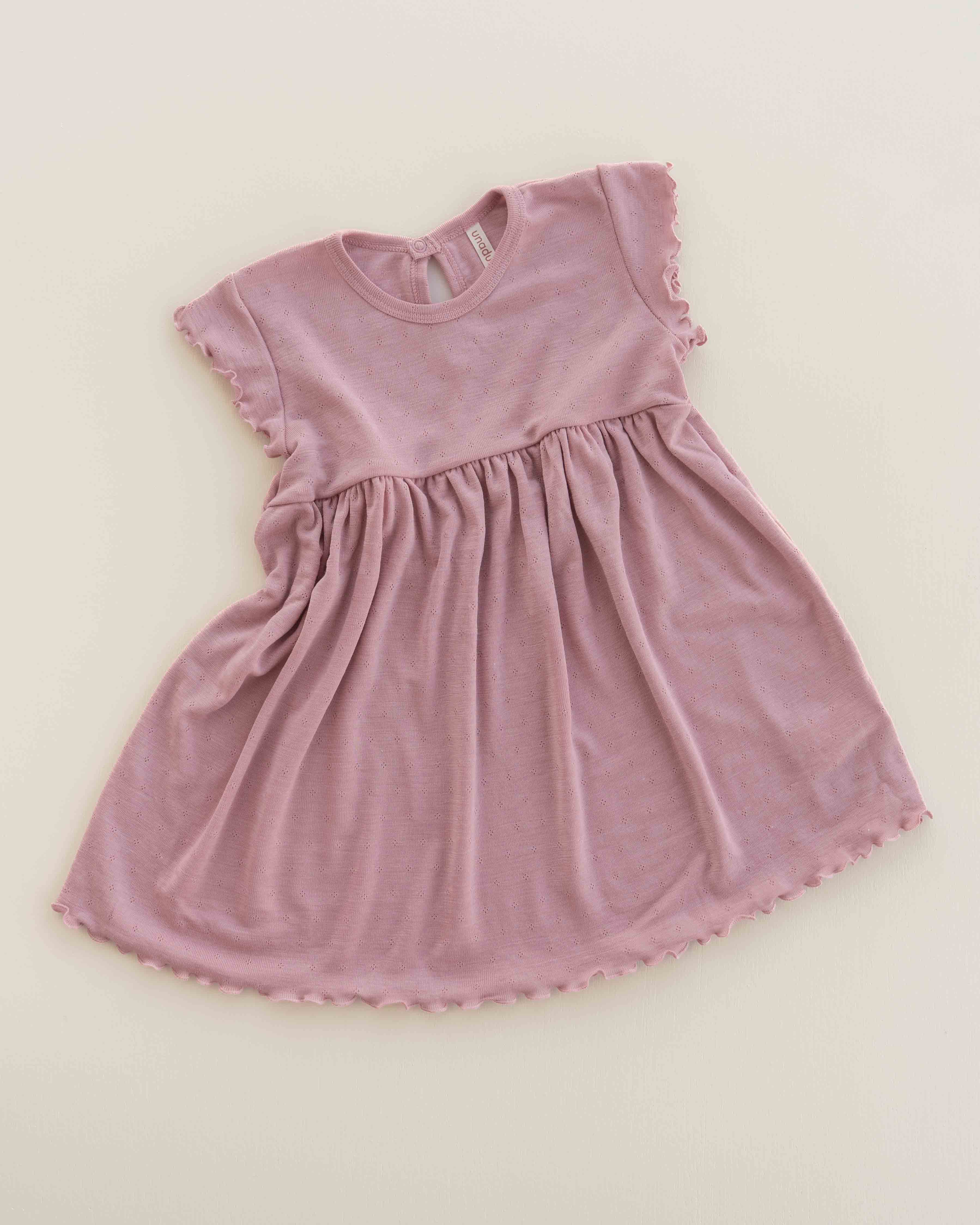 Zomerjurkje wol/zijde - cameo rose