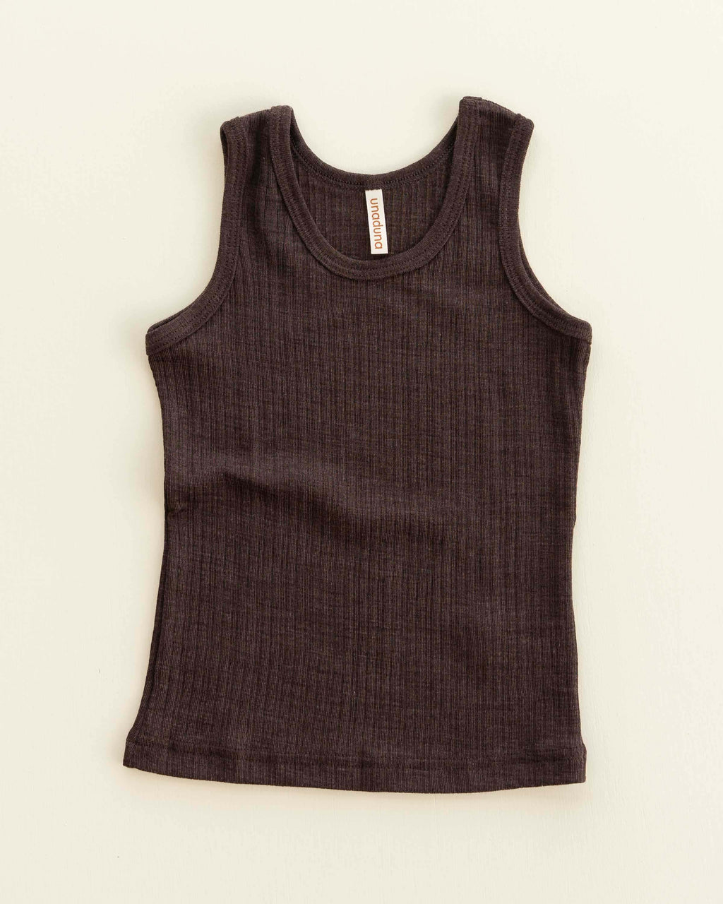 Kids undershirt striped ajour wool/silk - wakame