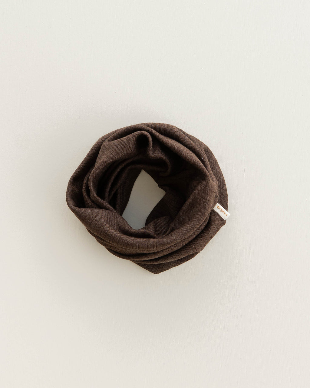Loop scarf rib wool/silk - cocoa