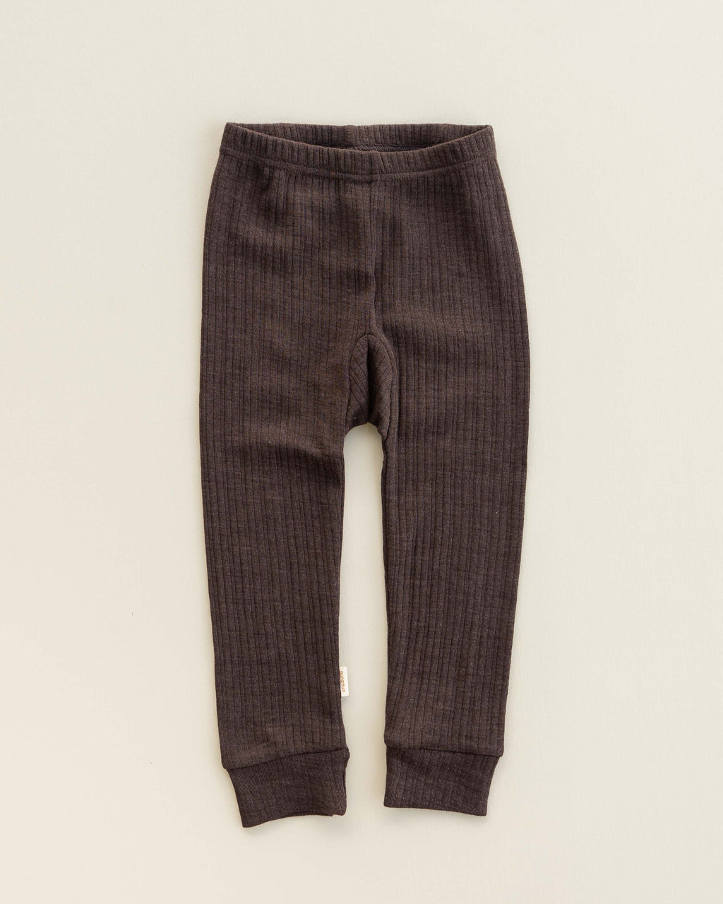 Kinderlegging rib wol/zijde - cocoa