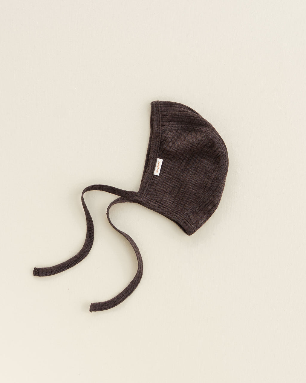 Baby bonnet rib wool/silk - wakame