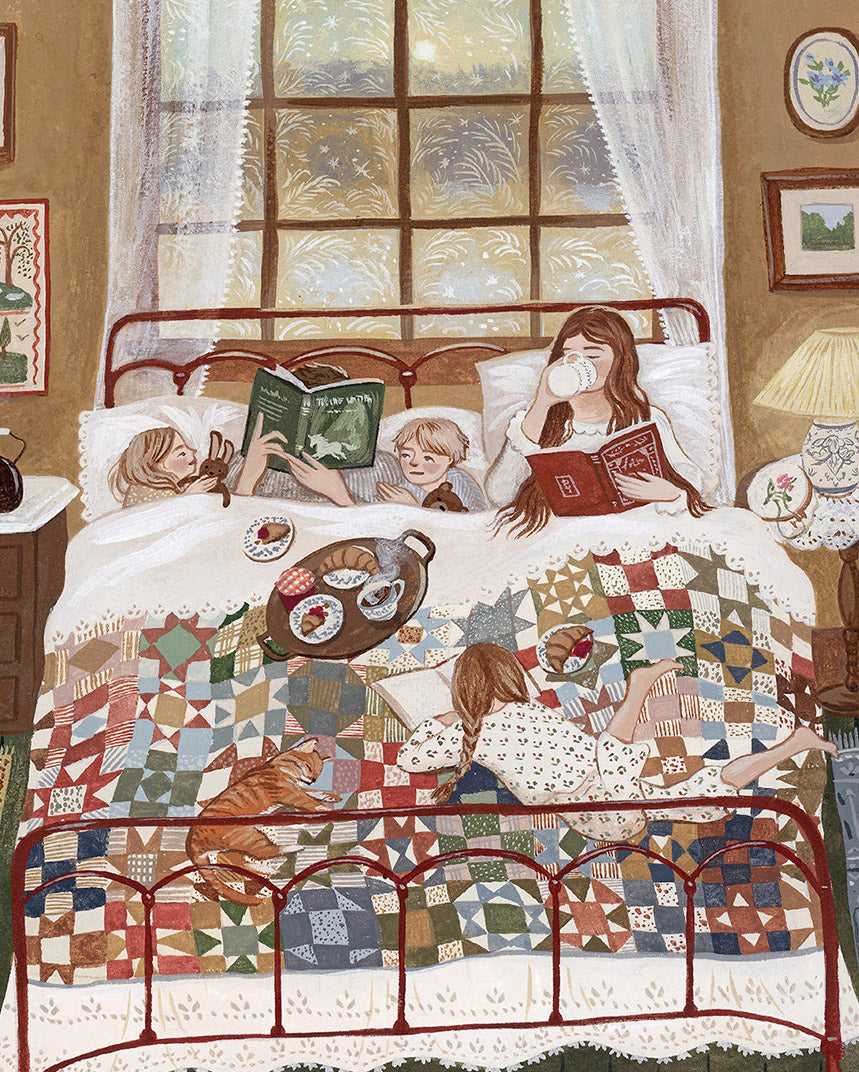 Folded card - winter nest