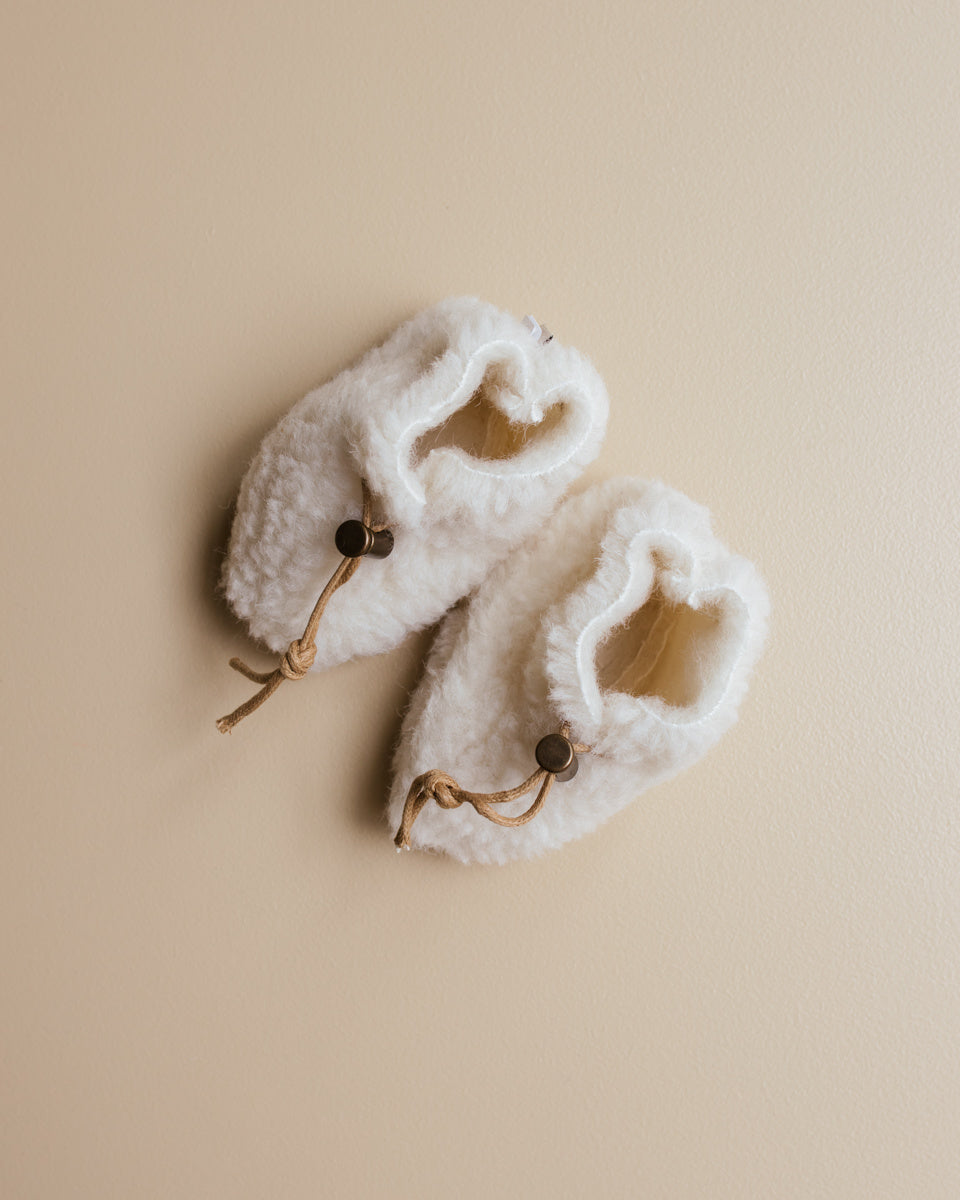 Alwero baby slofjes naturel wol exlusief Ziloen web-761