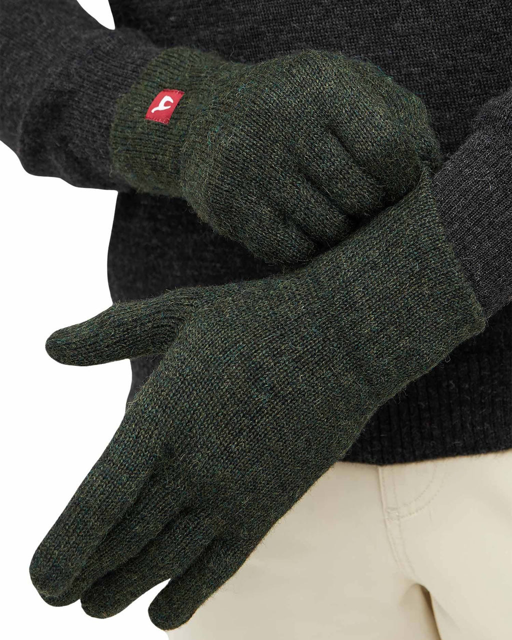 Apu Kuntur handschoenen alpaka groen_4
