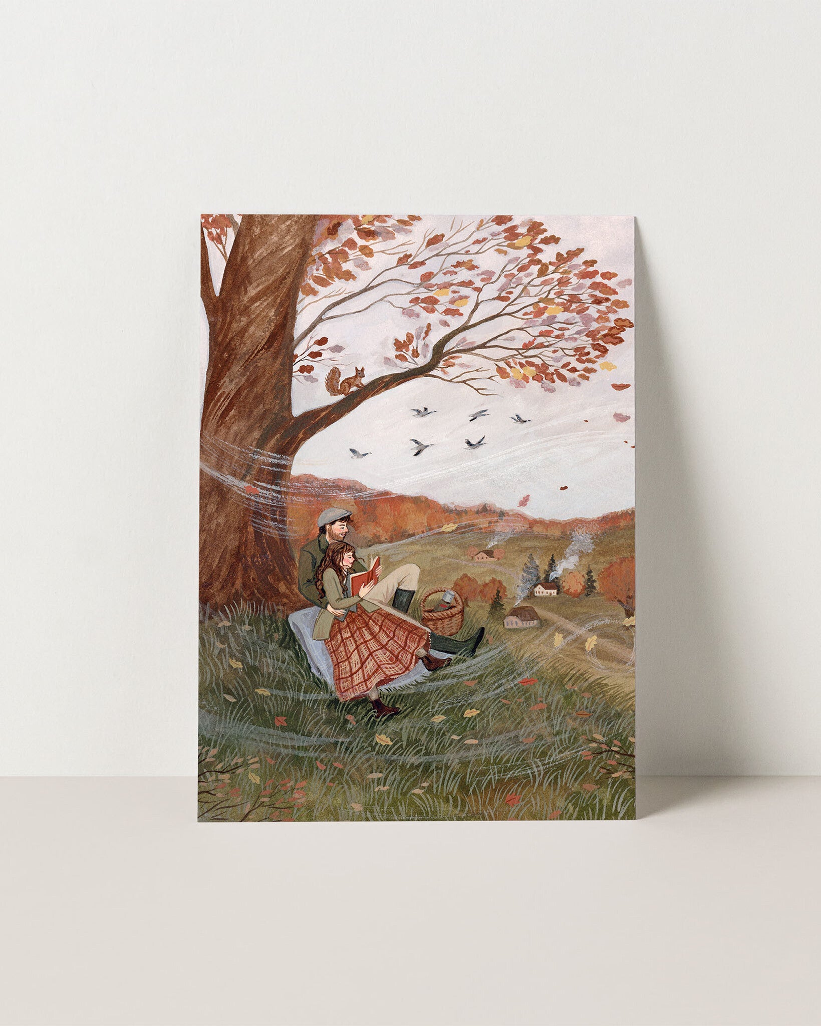 Autumn Lovers postcard