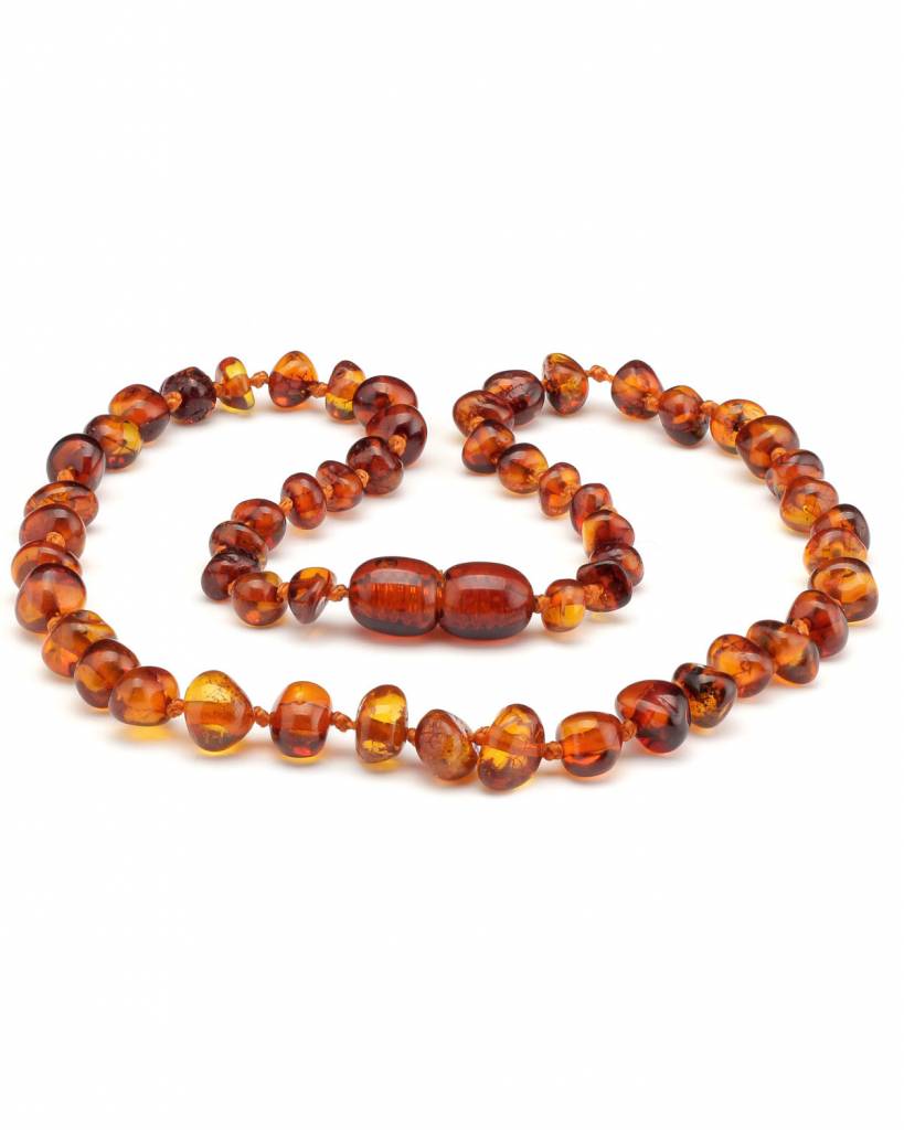 barnsteen-baby-ketting-cognac