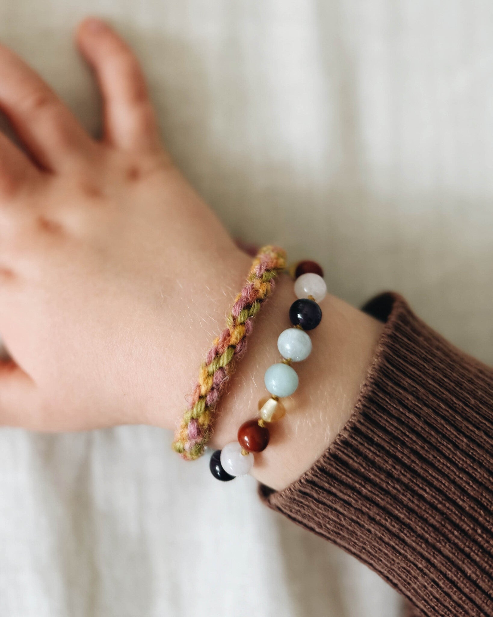 barnsteen-kinder-armband-165cm-regenboog-edelstene