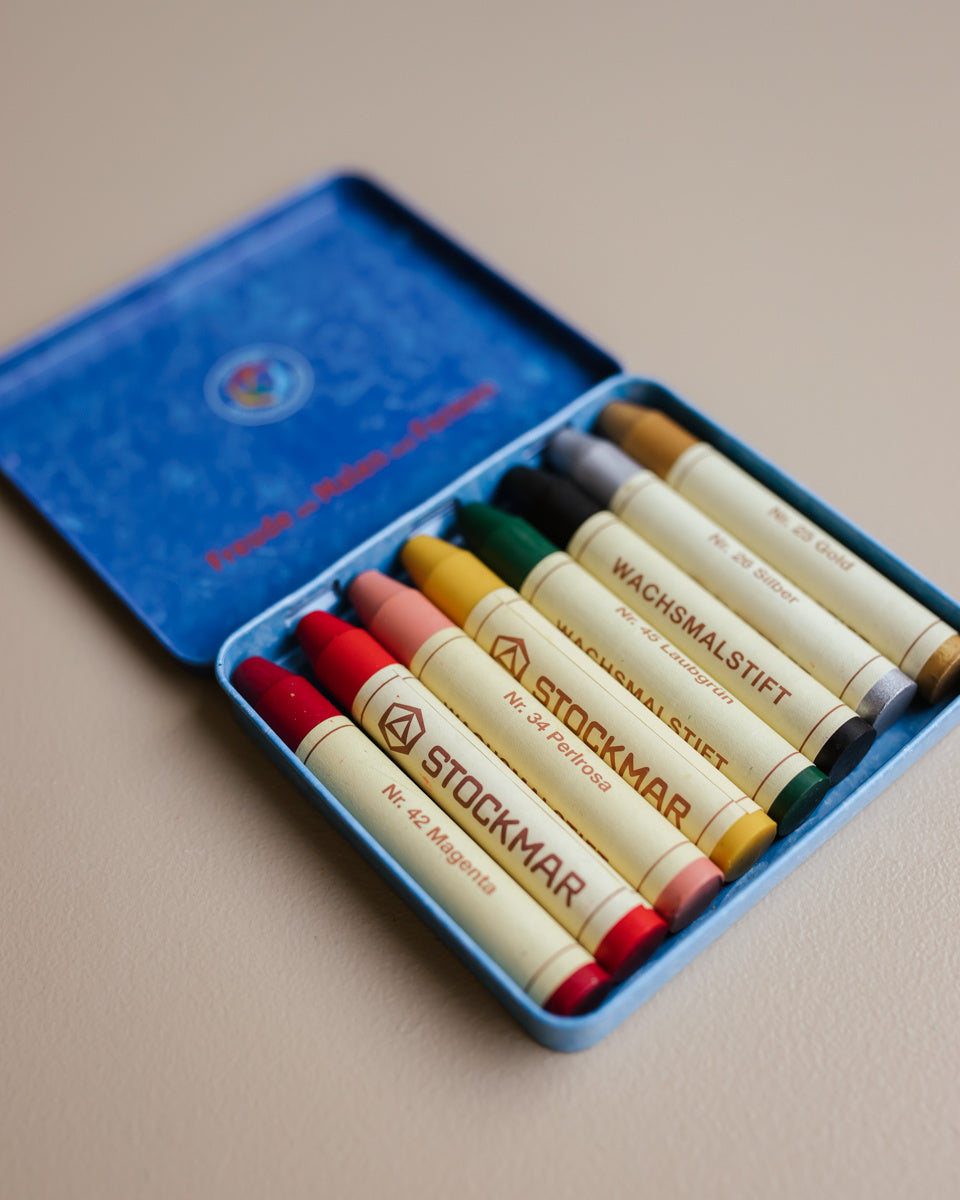 Bijenwaskrijtjes stockmar 8 stuks