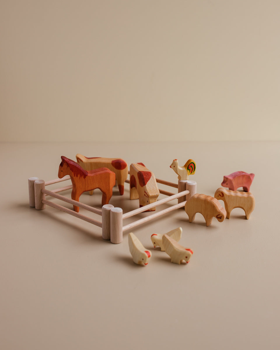 Boerderijdieren van hout