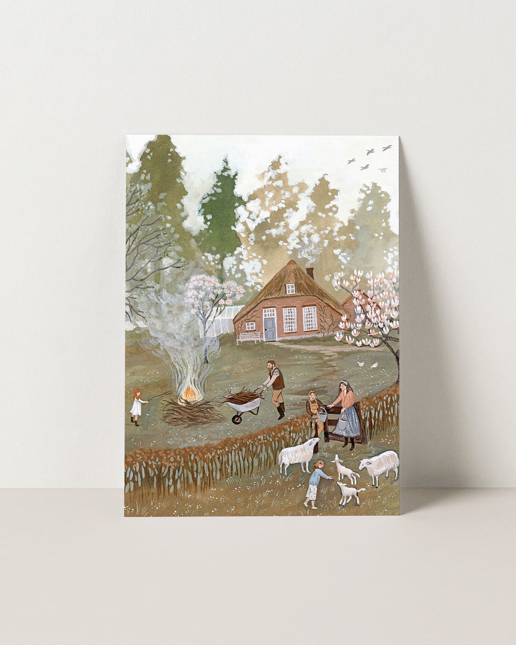 Bonfire postcard